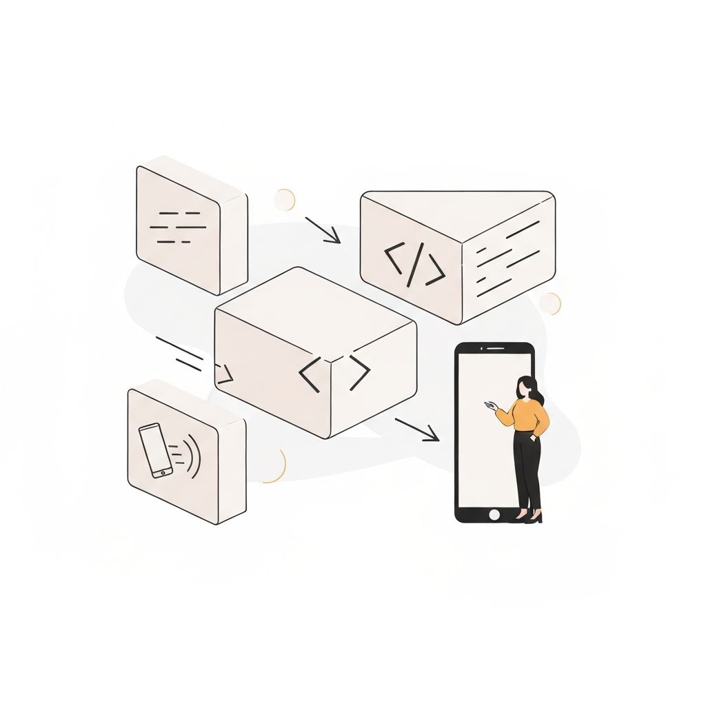AI-generated website code, simplified and optimized, to improve loading speed and responsive design