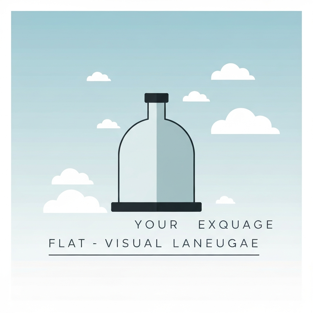 Minimalist illustration of an AI robot interacting with a Google search bar