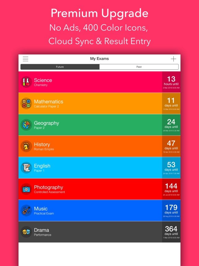 Exam Countdown Lite App