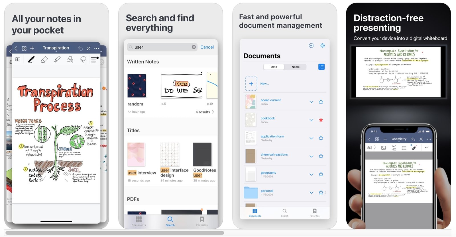 GoodNotes App Interface