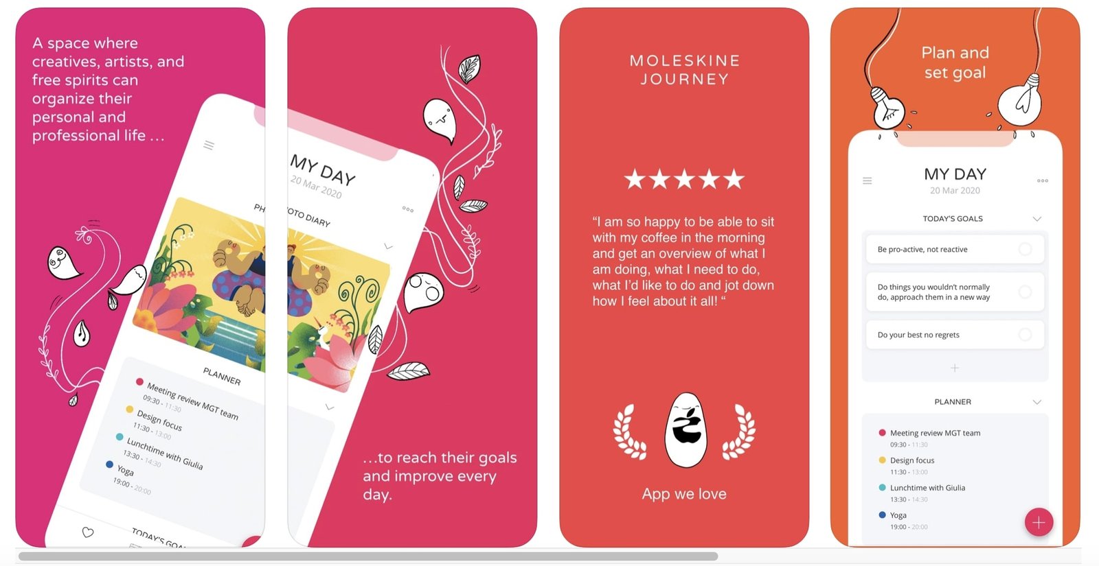 Moleskine Journey Interface
