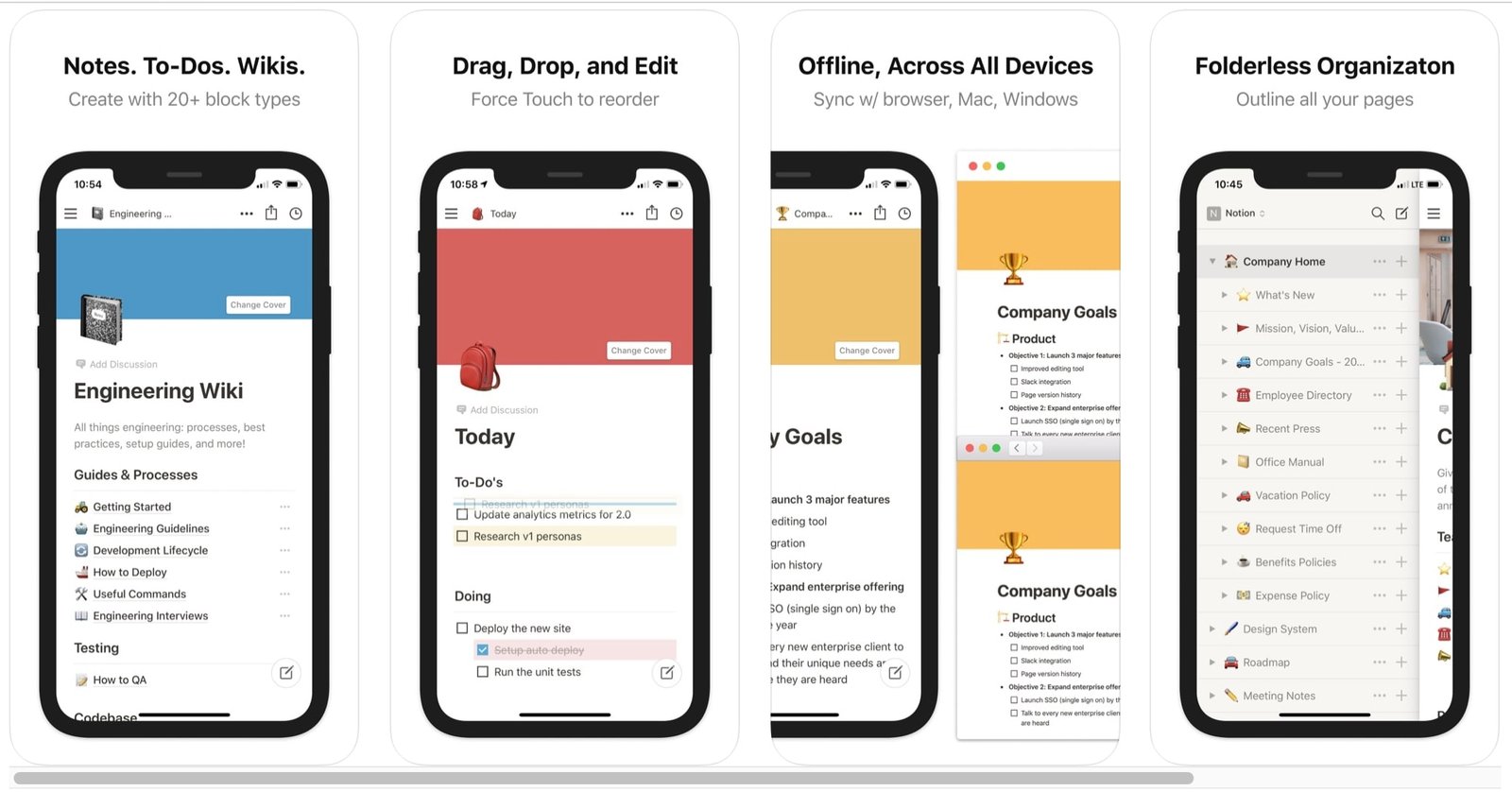 Notion interface